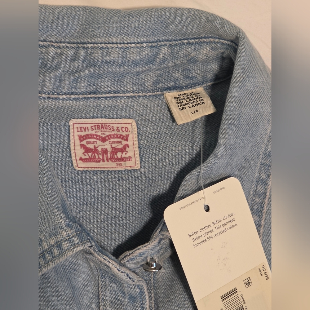 Levi's Dorsey Xl Western Denim Shirt - Picture 7 of 9